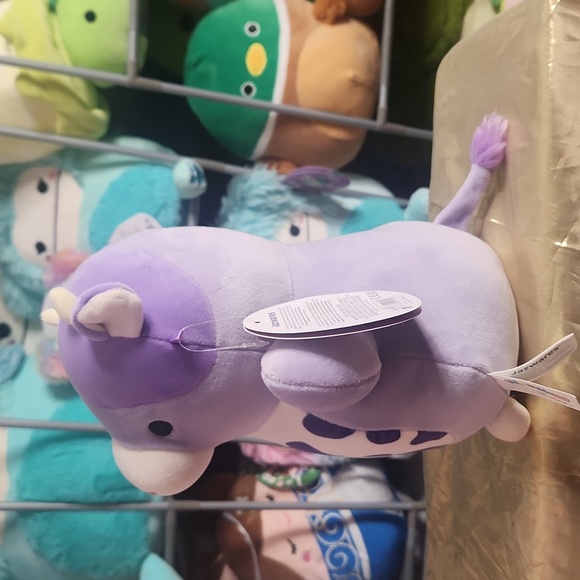 Squishm Purple Cow HugMees Valentines 2024 Squishmallows size 10" heart nose - Picture 2 of 3